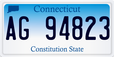 CT license plate AG94823