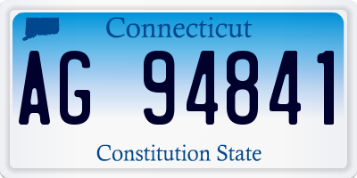 CT license plate AG94841