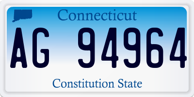CT license plate AG94964