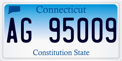 CT license plate AG95009