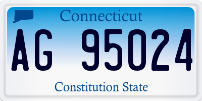 CT license plate AG95024