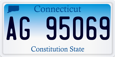 CT license plate AG95069