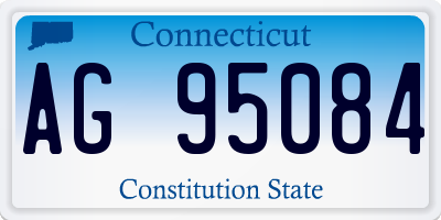 CT license plate AG95084