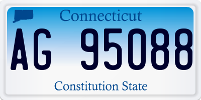 CT license plate AG95088