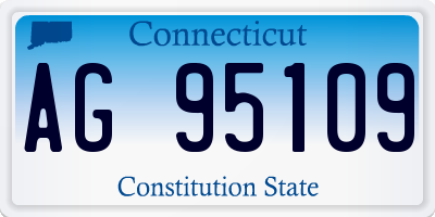 CT license plate AG95109