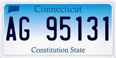 CT license plate AG95131