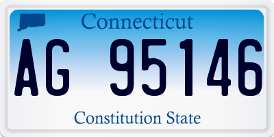 CT license plate AG95146