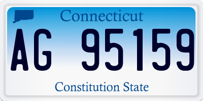 CT license plate AG95159