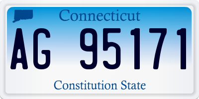 CT license plate AG95171