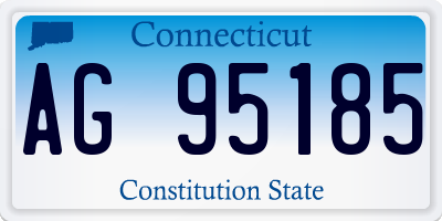 CT license plate AG95185