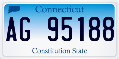 CT license plate AG95188