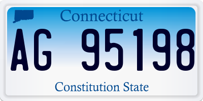 CT license plate AG95198