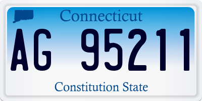 CT license plate AG95211