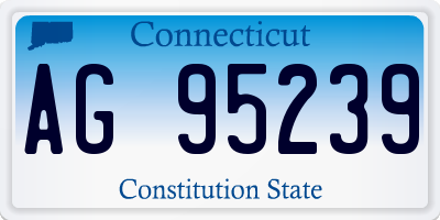 CT license plate AG95239