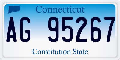 CT license plate AG95267