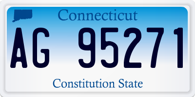 CT license plate AG95271