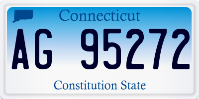 CT license plate AG95272
