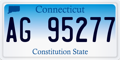 CT license plate AG95277