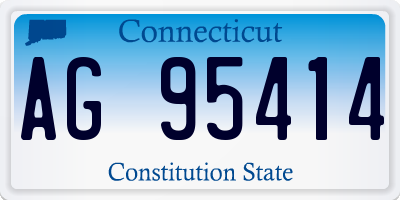 CT license plate AG95414