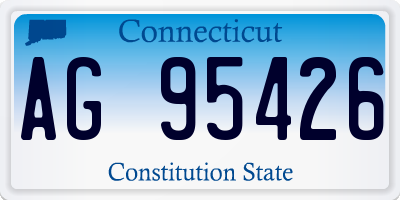 CT license plate AG95426