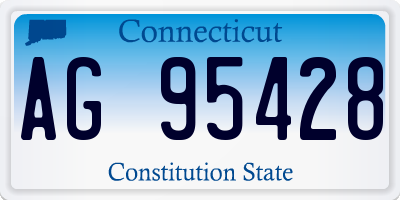 CT license plate AG95428