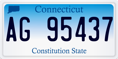 CT license plate AG95437