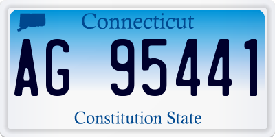 CT license plate AG95441