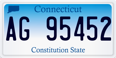 CT license plate AG95452