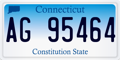 CT license plate AG95464