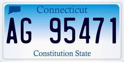 CT license plate AG95471