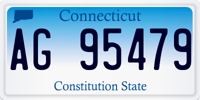 CT license plate AG95479