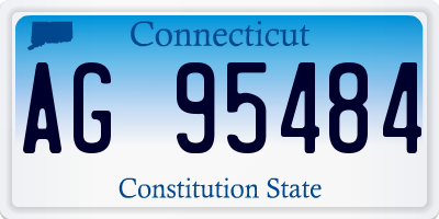 CT license plate AG95484