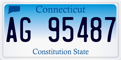 CT license plate AG95487