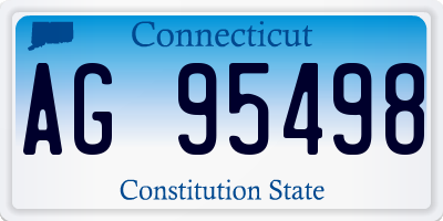CT license plate AG95498
