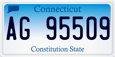 CT license plate AG95509