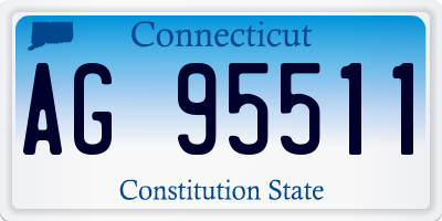 CT license plate AG95511