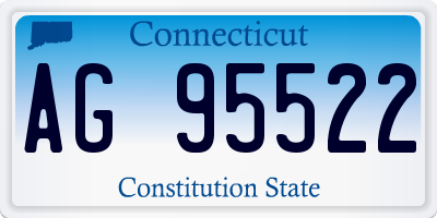 CT license plate AG95522