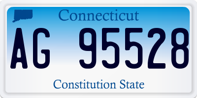 CT license plate AG95528