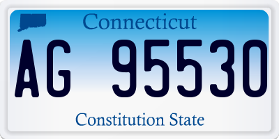 CT license plate AG95530