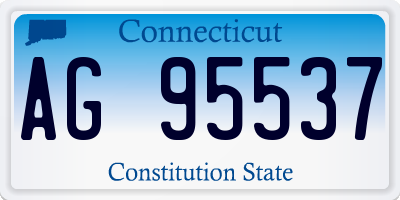 CT license plate AG95537