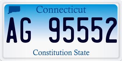 CT license plate AG95552