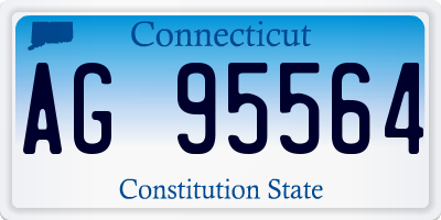 CT license plate AG95564