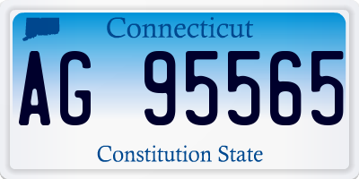 CT license plate AG95565