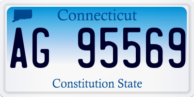 CT license plate AG95569