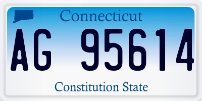 CT license plate AG95614