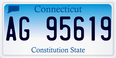 CT license plate AG95619