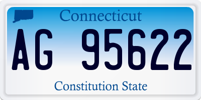 CT license plate AG95622