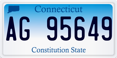 CT license plate AG95649