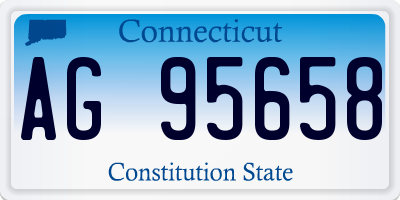 CT license plate AG95658
