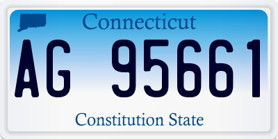 CT license plate AG95661
